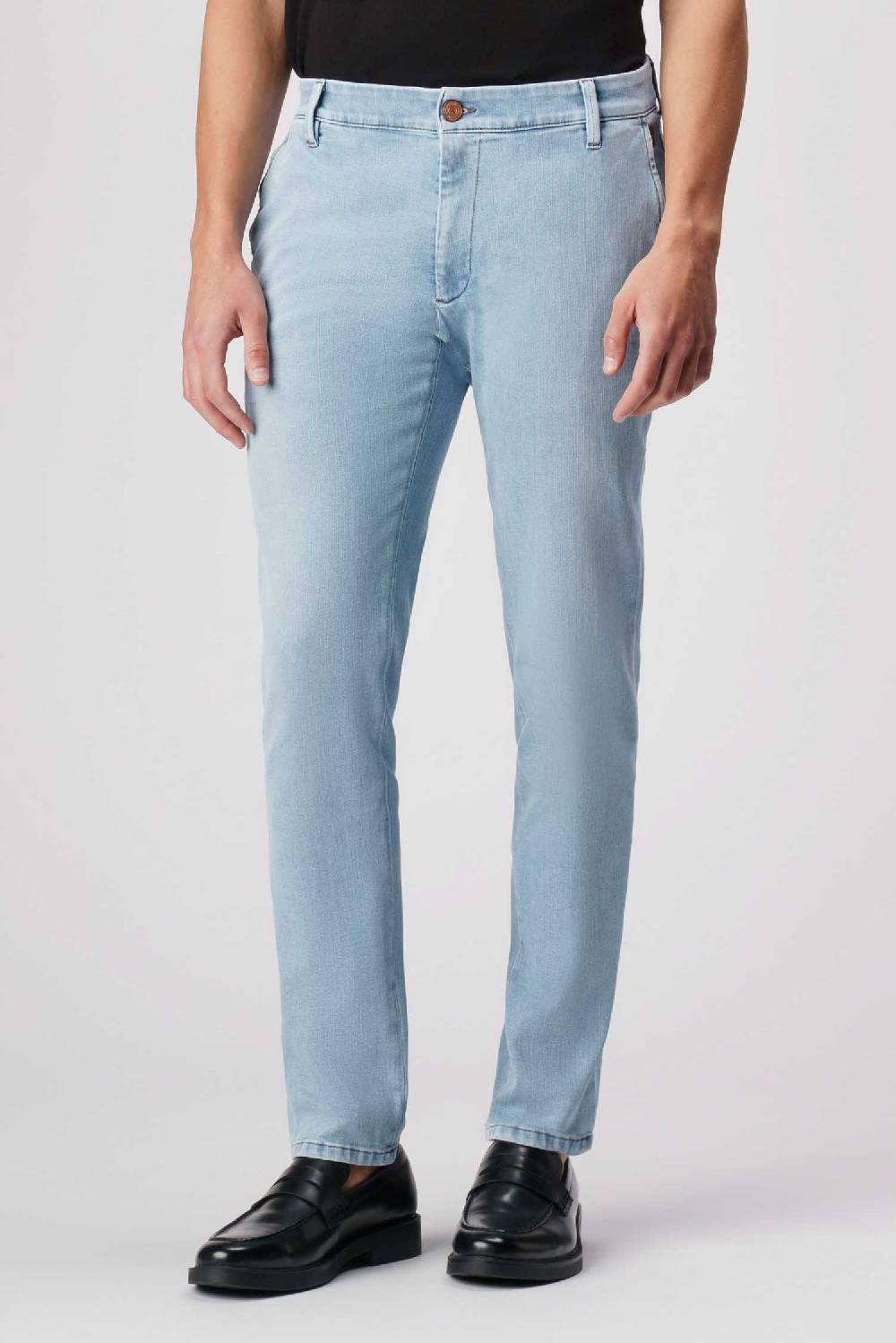 Jeckerson Jack- Pantalone Chino In Comfort Denim Blu Chiaro