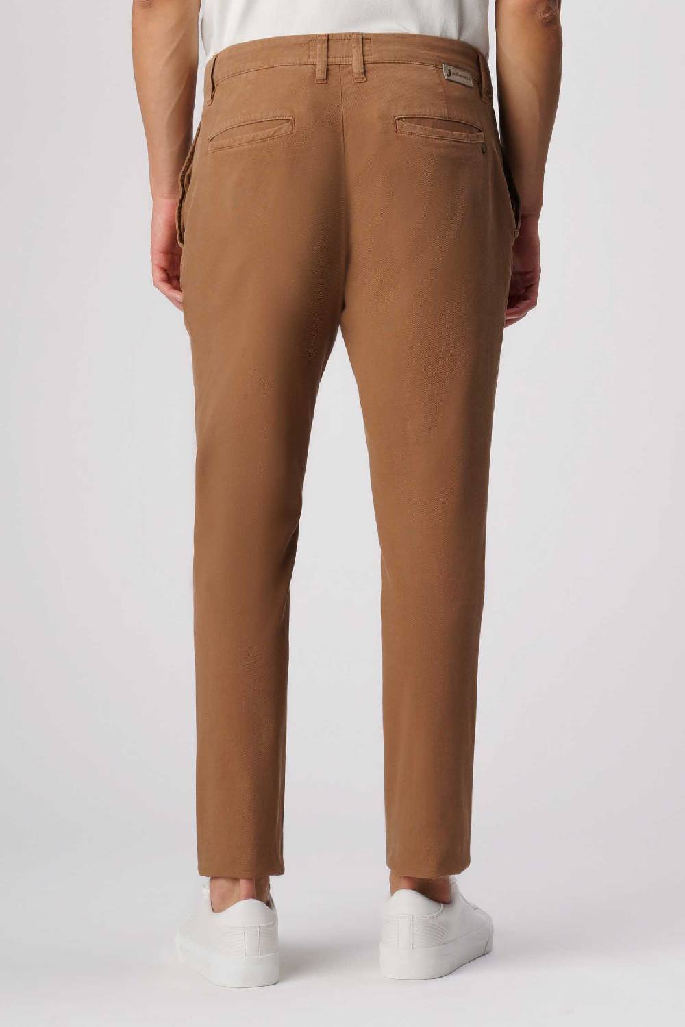 Jeckerson Jack- Pantalone Chino Slim Fit In Nido D'ape Marrone Chiaro