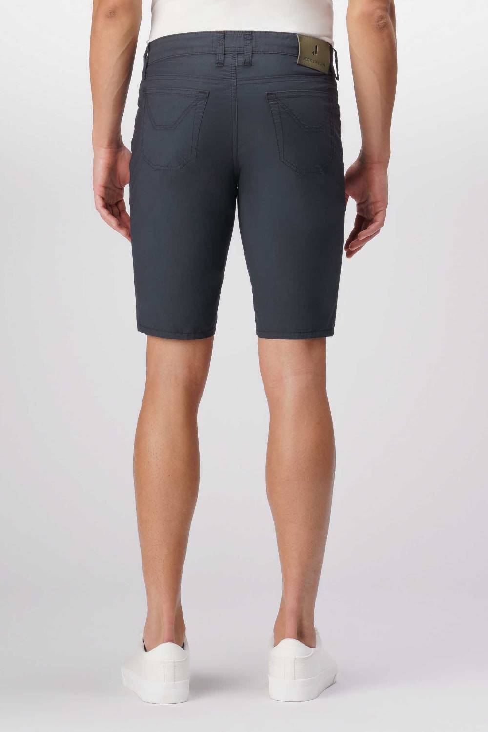 Jeckerson Jayden - Bermuda 5 Tasche Con Toppa In Tela Paracadute Blu Scuro