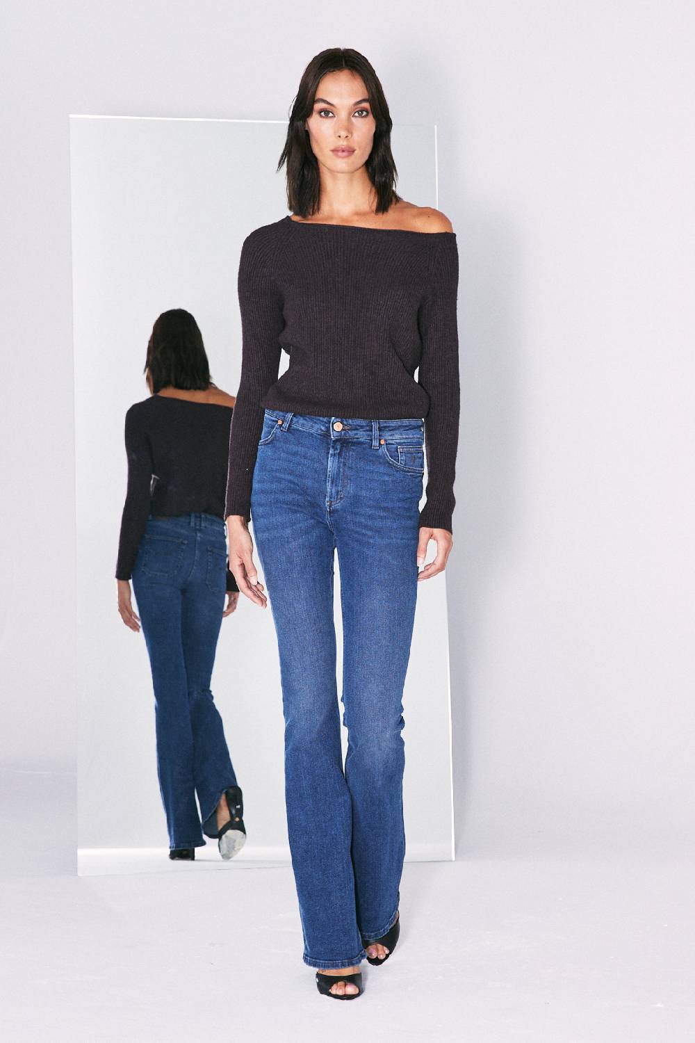 Jeckerson 5 tasche flared in denim