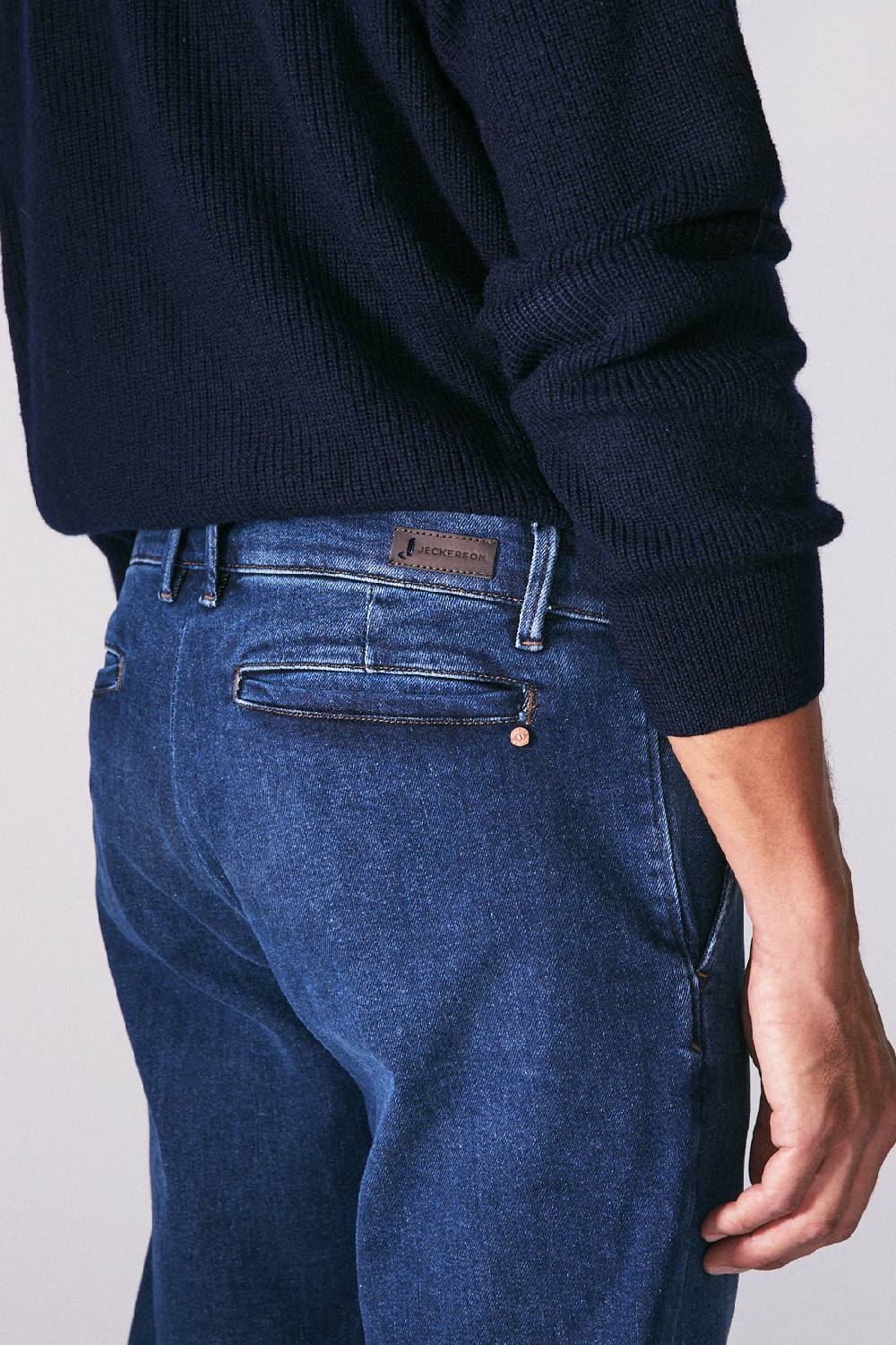 Jeckerson Chino Tasca America In Denim Blu Scuro