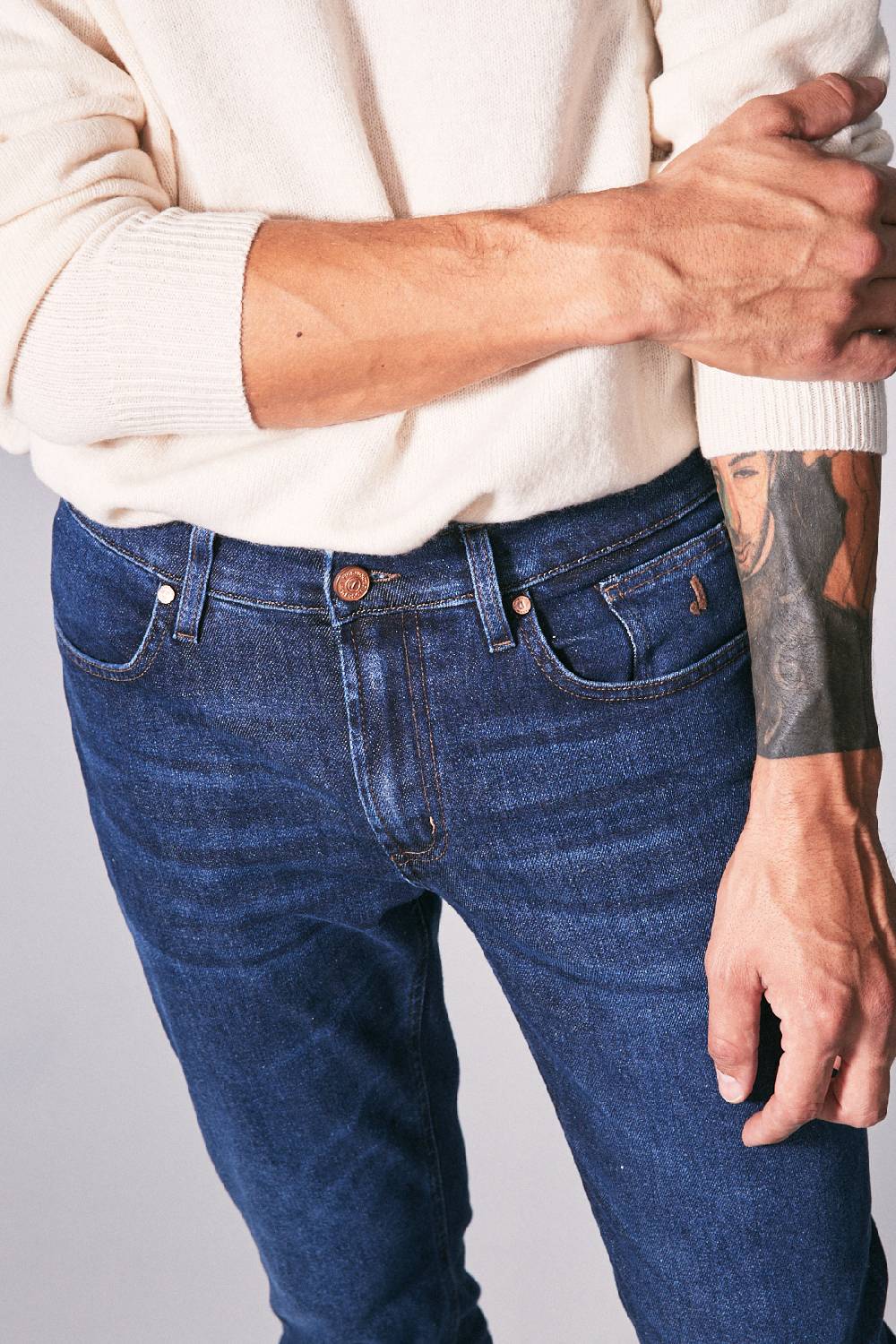 Jeckerson Pantalone 5 Tasche Slim Fit In Denim