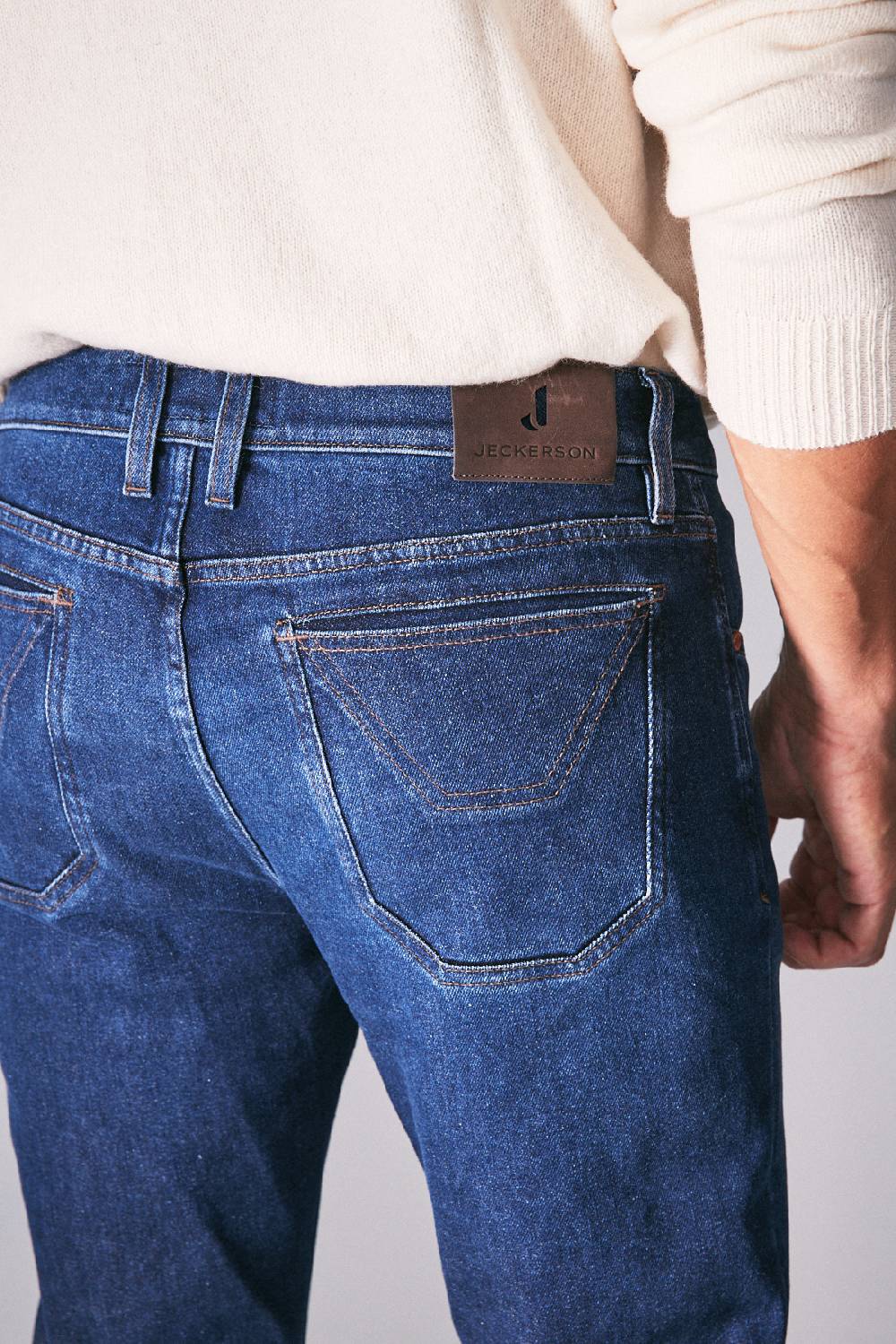 Jeckerson Pantalone 5 Tasche Slim Fit In Denim