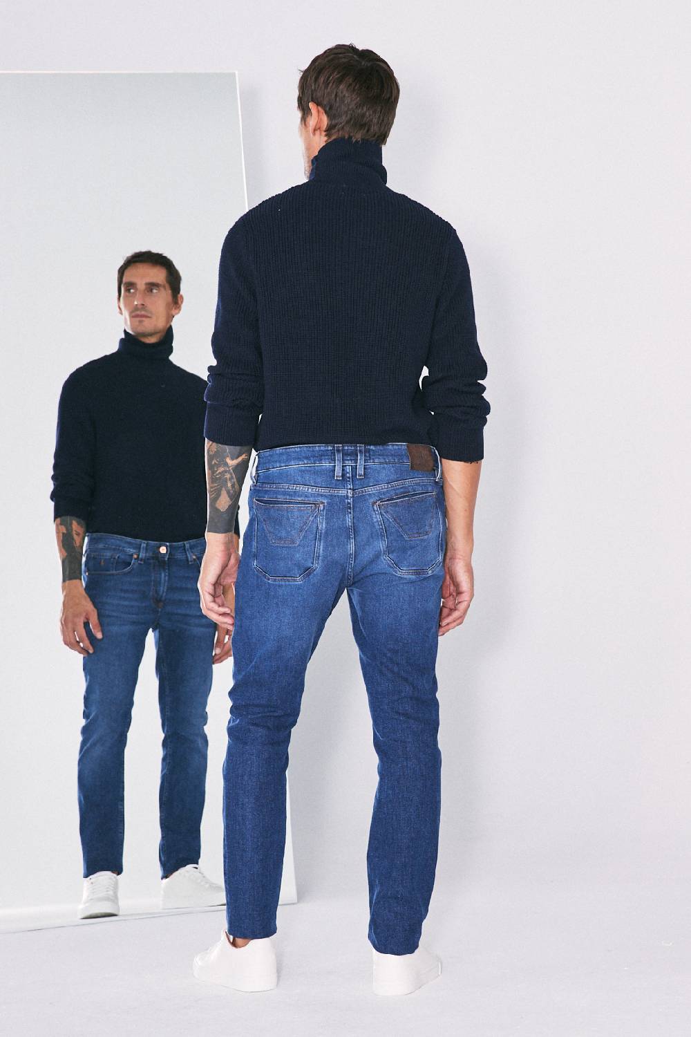 Jeckerson Pantalone 5 Tasche Slim Fit In Denim