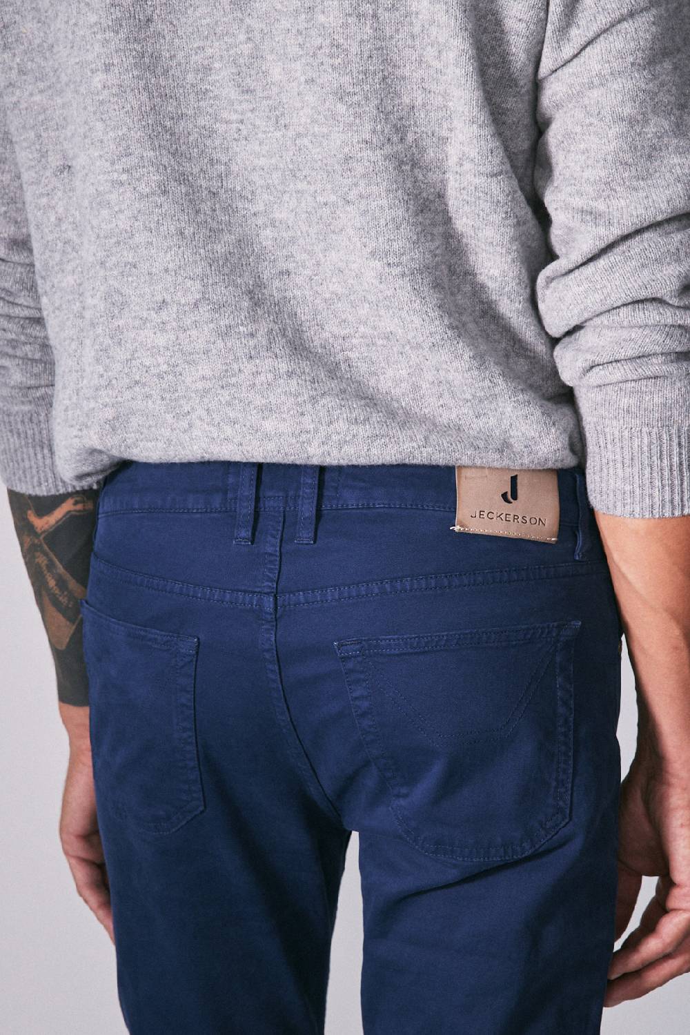 Jeckerson Pantalone Skinny In Gabardina Stretch