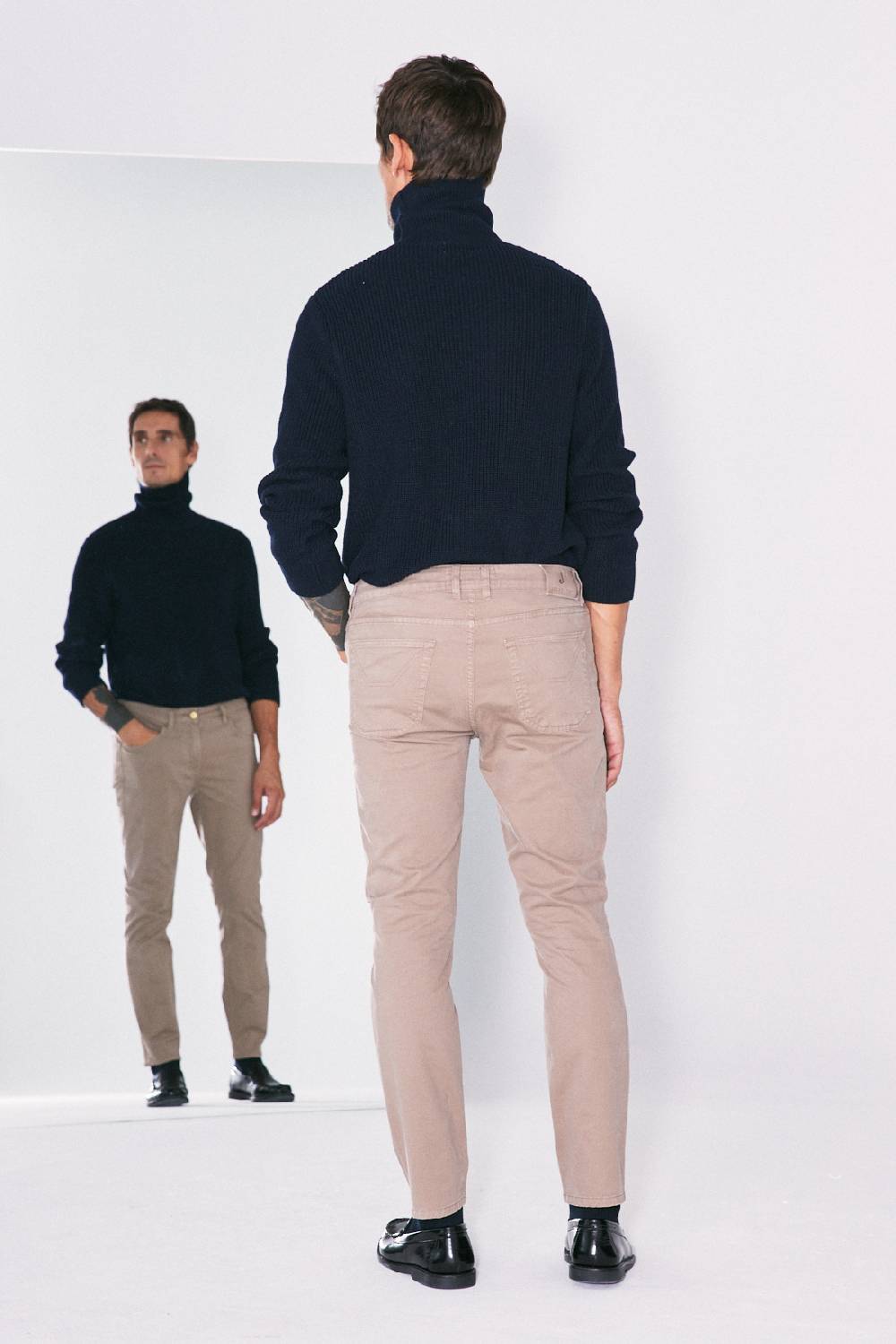 Jeckerson Pantalone Skinny In Gabardina Stretch