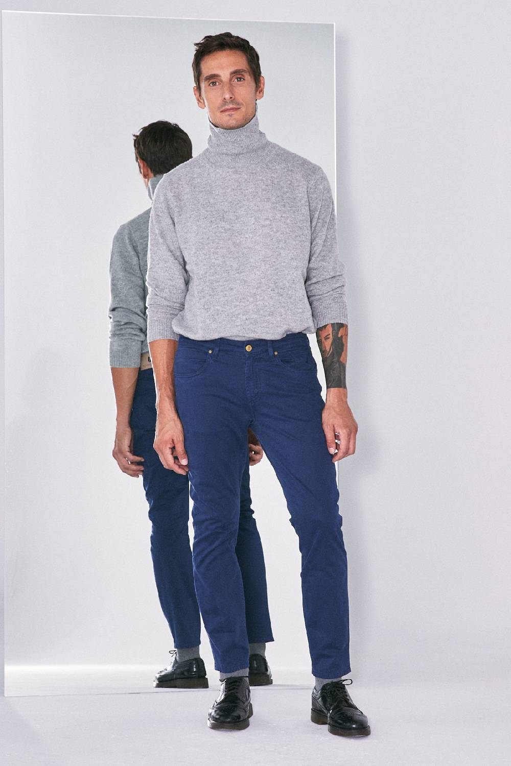 Jeckerson Pantalone skinny in gabardina stretch