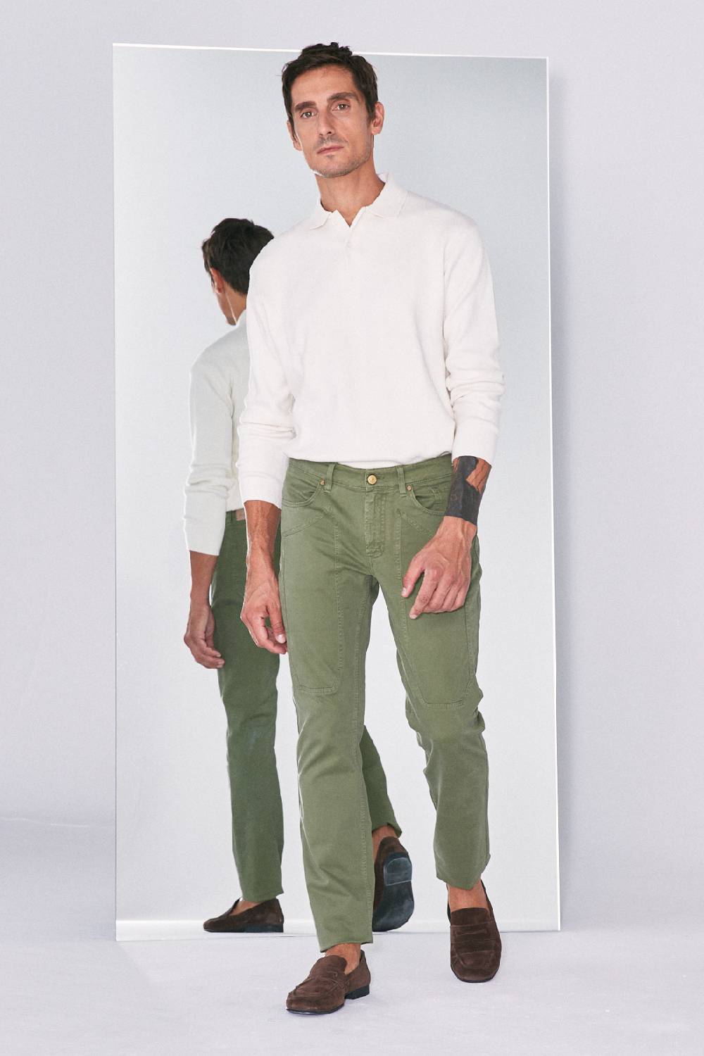 Jeckerson Pantalone slim fit con toppa