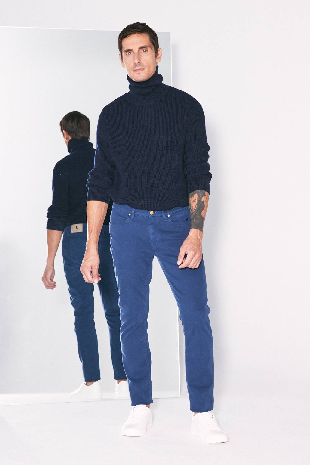 Jeckerson Pantalone slim fit in cotè de cheval