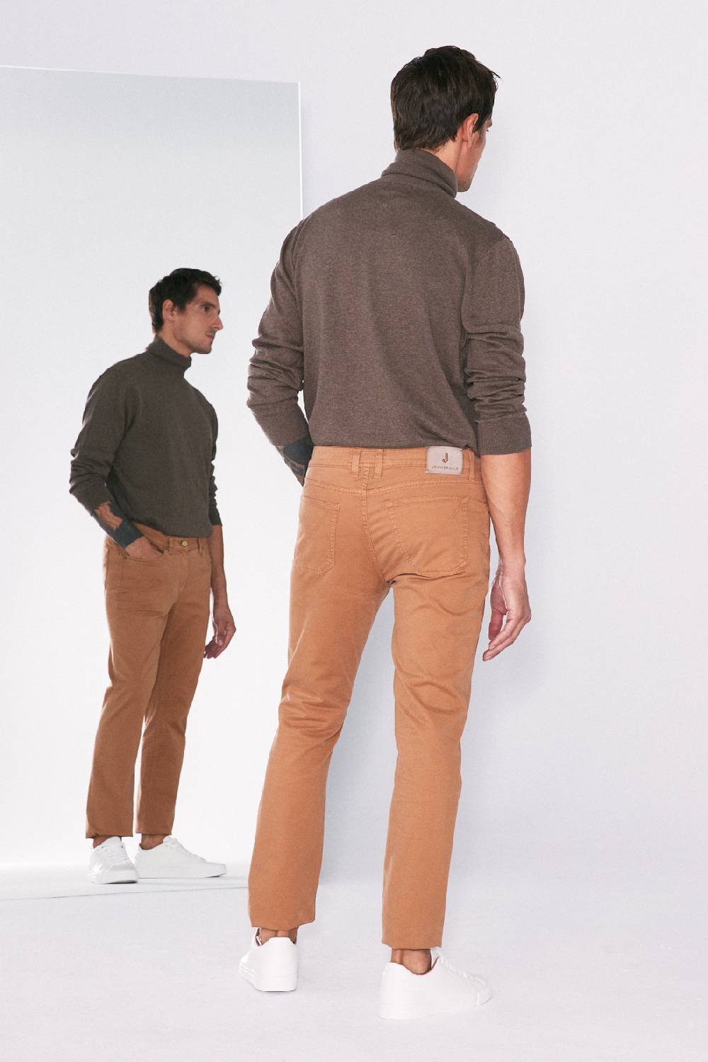 Jeckerson Pantalone Slim In Gabardina Stretch