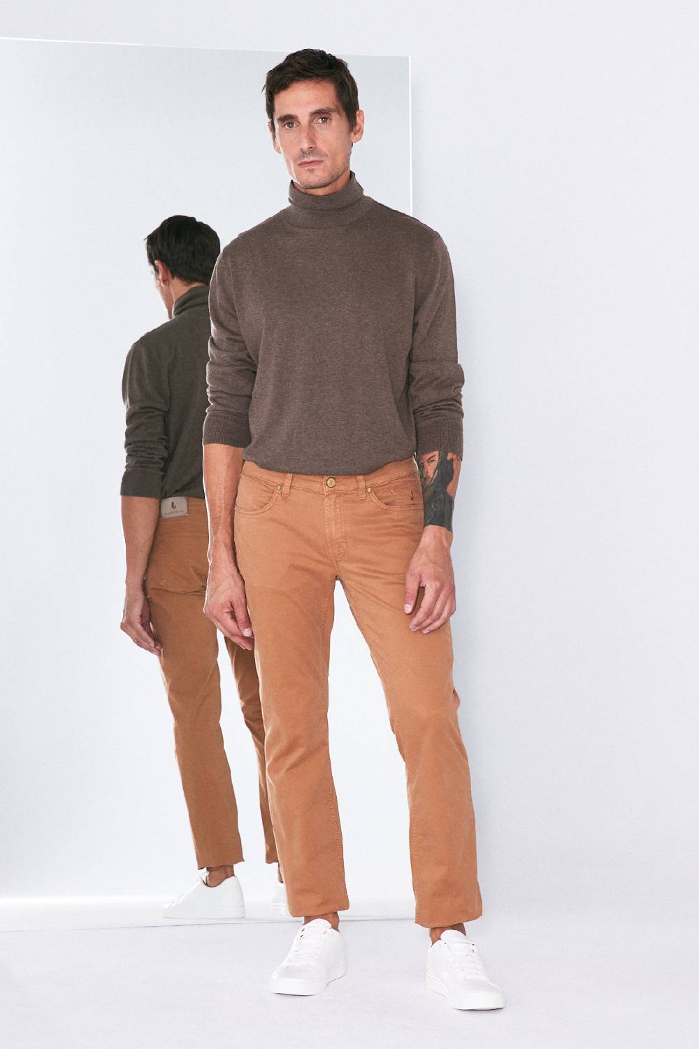 Jeckerson Pantalone Slim In Gabardina Stretch