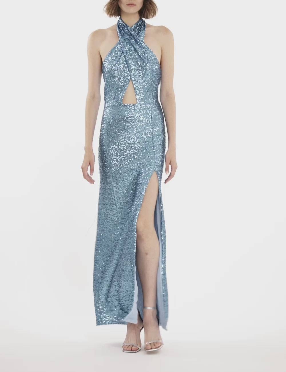 Jijil Abito A Sirena Con Paillettes