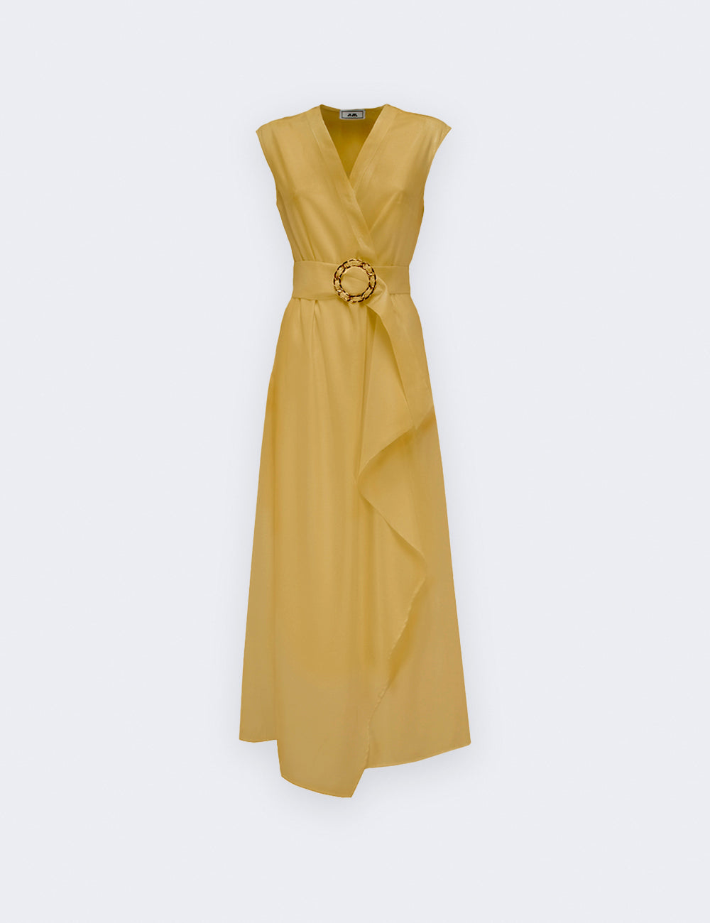 Jijil Abito Con Cinturone E Rouches