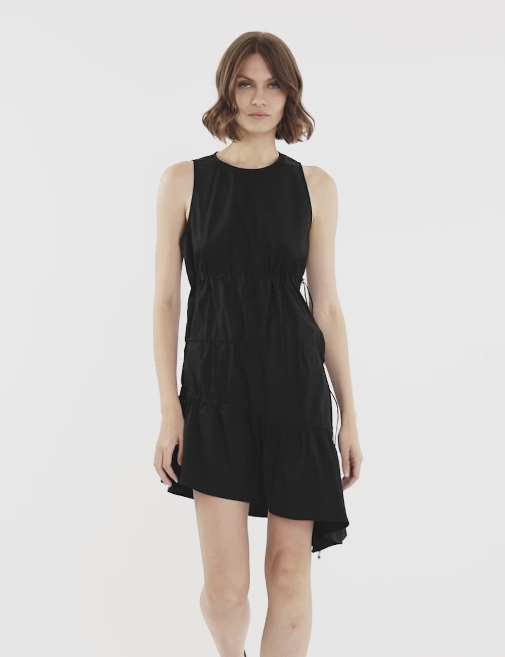 Jijil Abito In Cotone Con Drappeggi