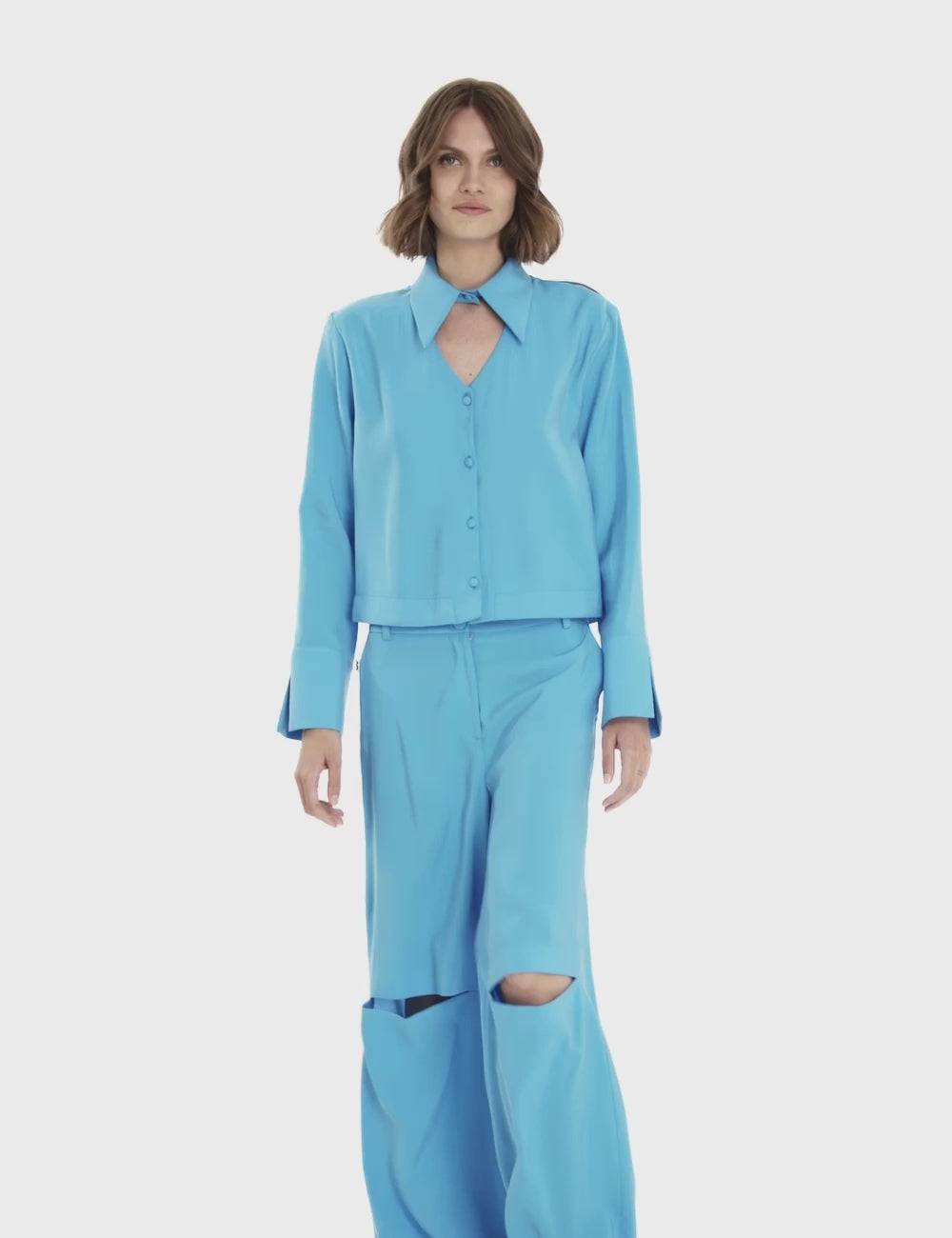 Jijil Blusa Con Scollo Fronte Retro