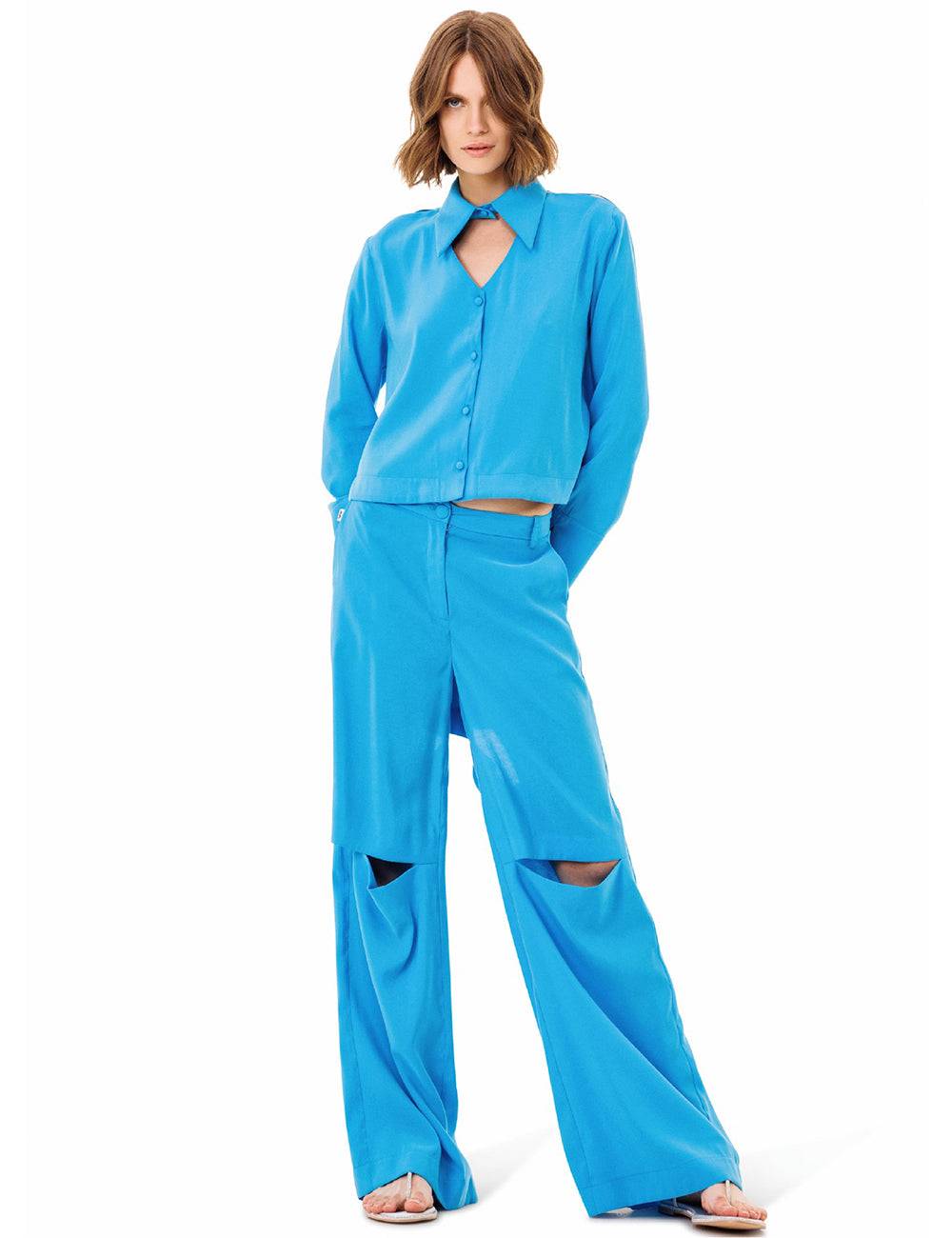 Jijil Blusa con scollo fronte retro