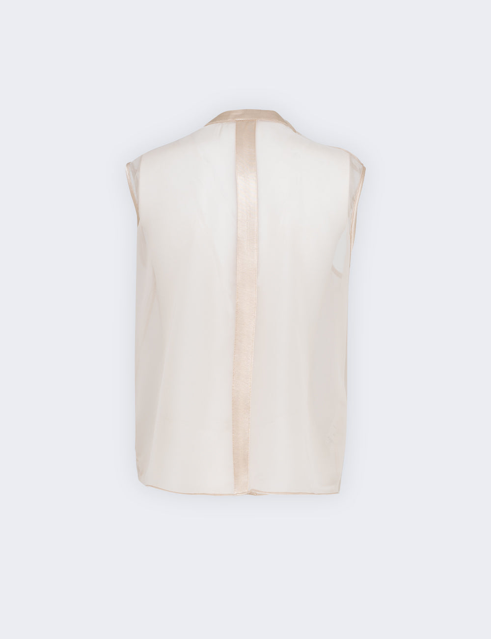 Jijil Blusa Smanicata A Collo Alto