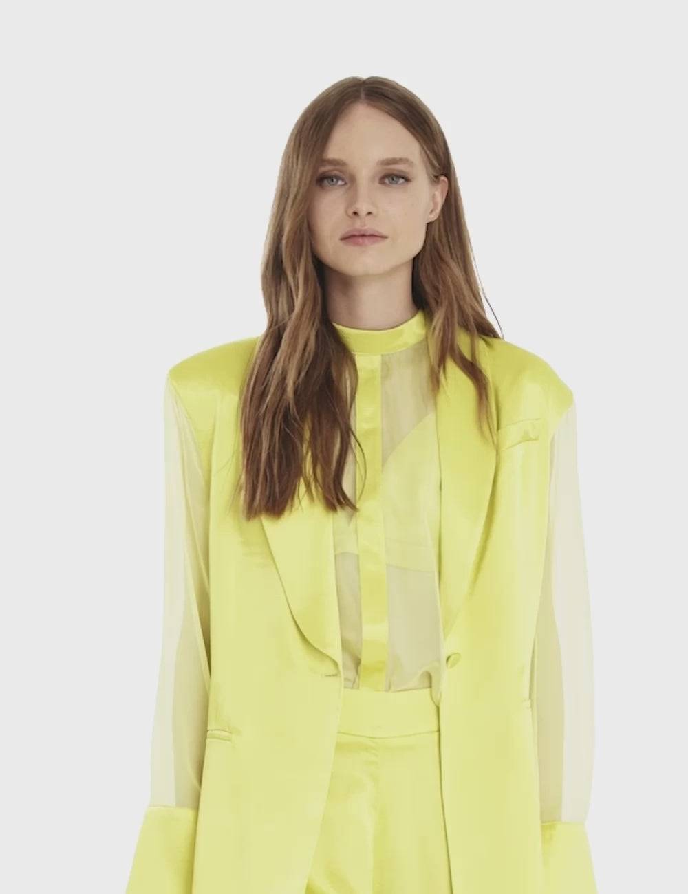 Jijil Giacca Con Maniche Trasparenti