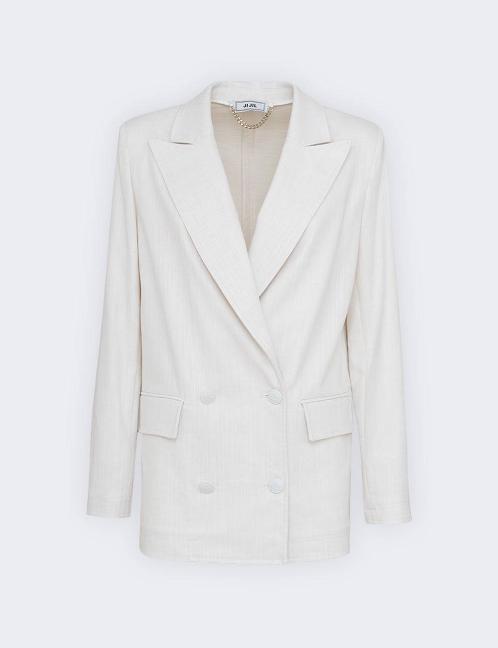 Jijil Giacca Doppiopetto Con Collo A Lance