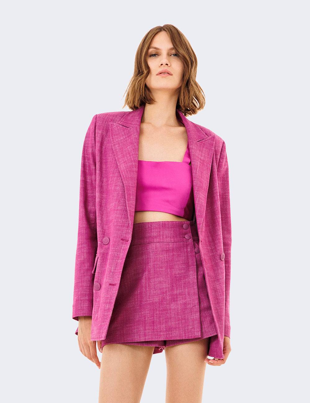 Jijil Giacca doppiopetto con collo a lance