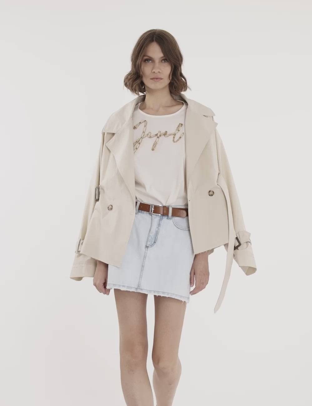 Jijil Giacca Modello Trench
