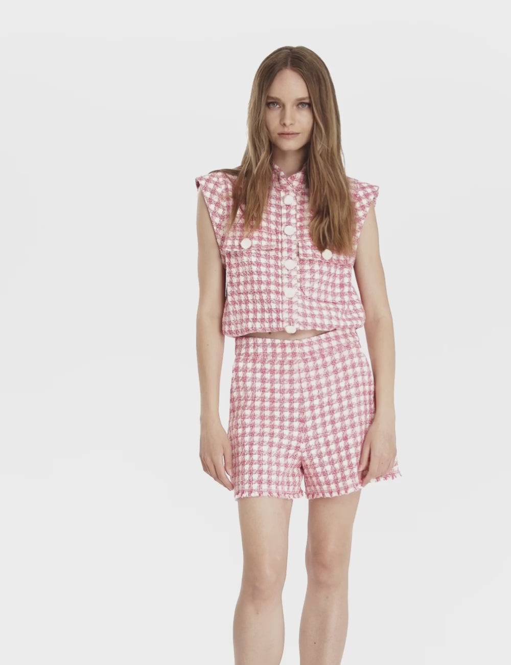 Jijil Gilet In Tweed