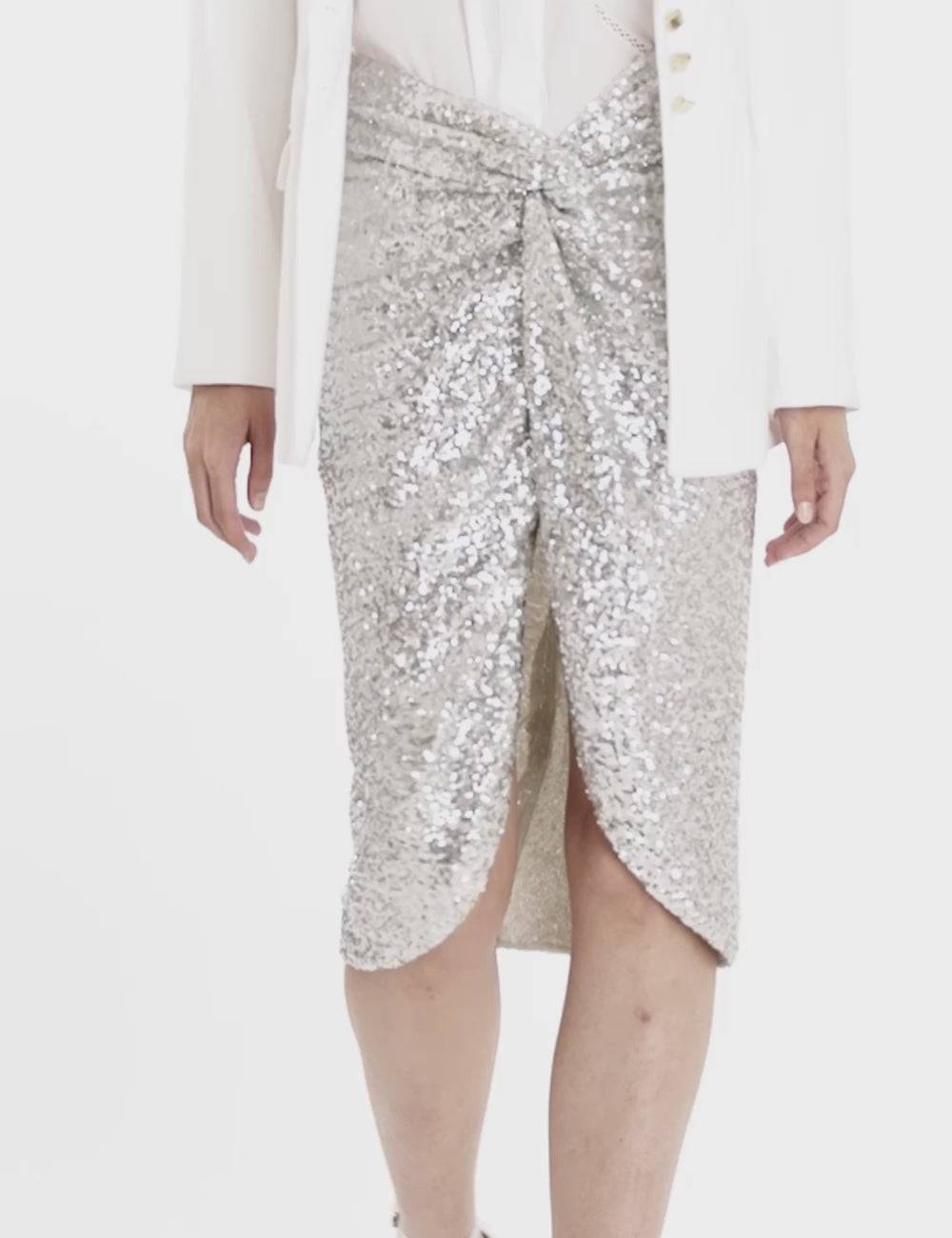 Jijil Gonna Longuette Con Paillettes