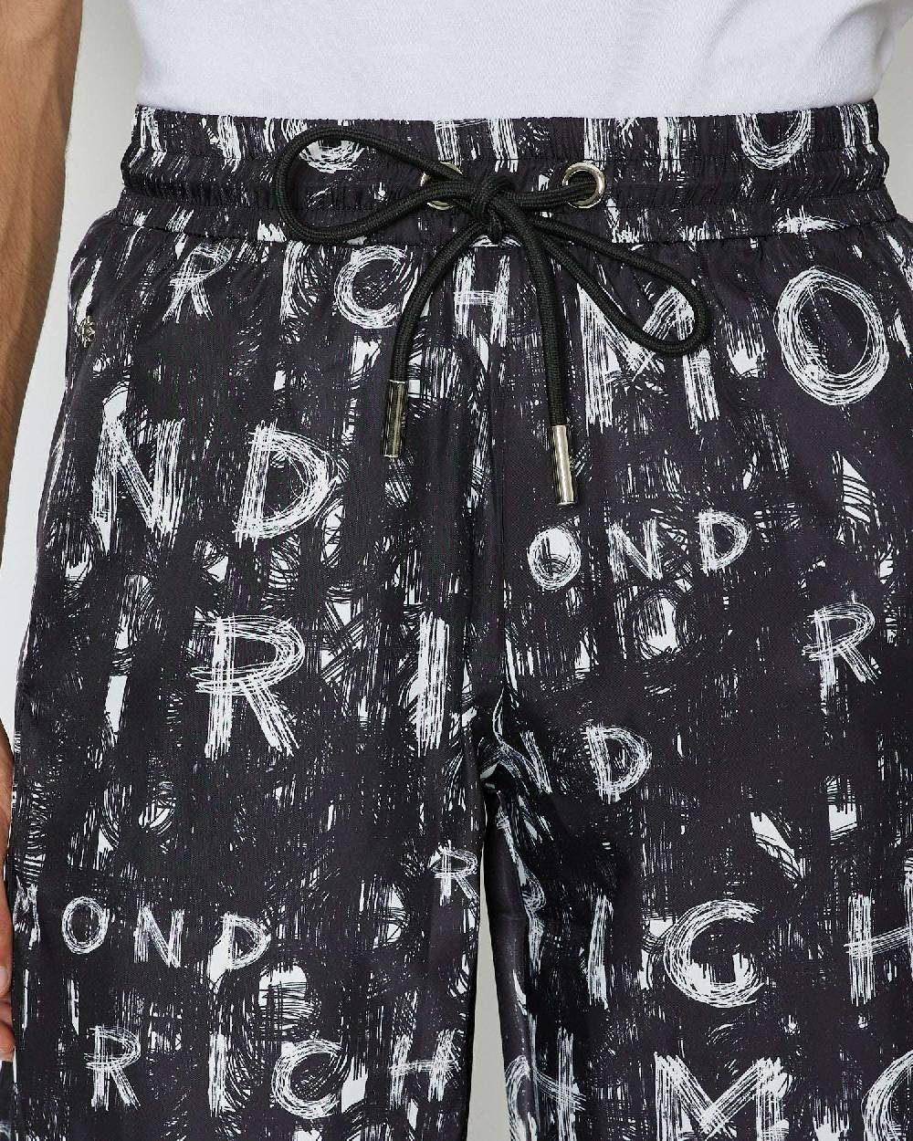 John Richmond Bermuda Con Pattern Iconico Di Collezione