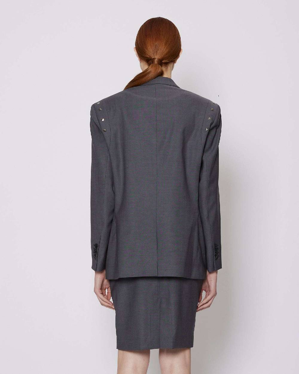 John Richmond Blazer Monopetto Con Applicazioni Metalliche