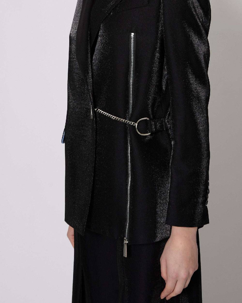 John Richmond Blazer Monopetto Con Catena In Chiusura