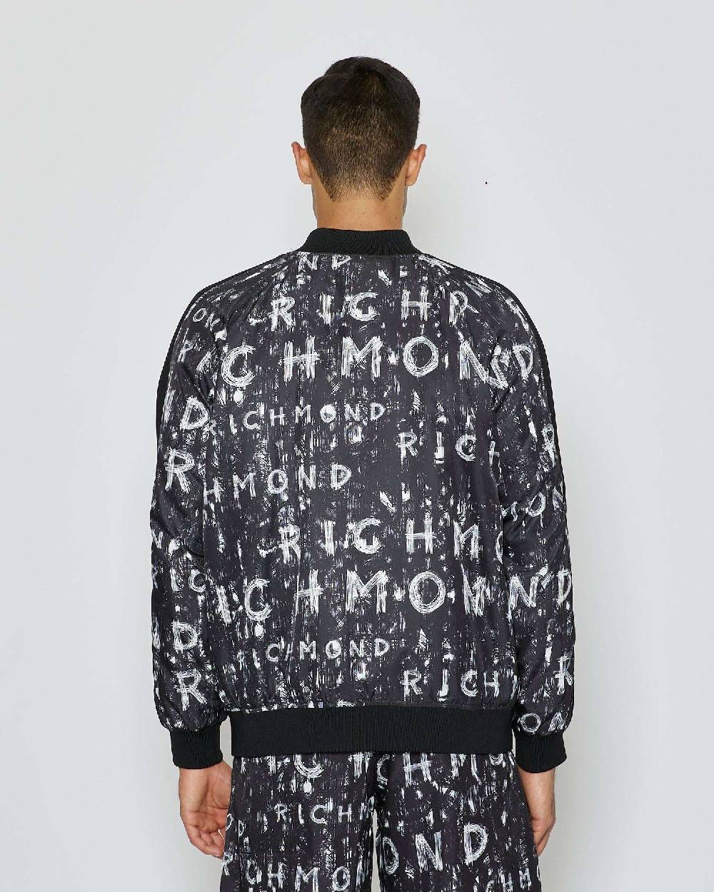 John Richmond Bomber Con Pattern Decorativo Allover
