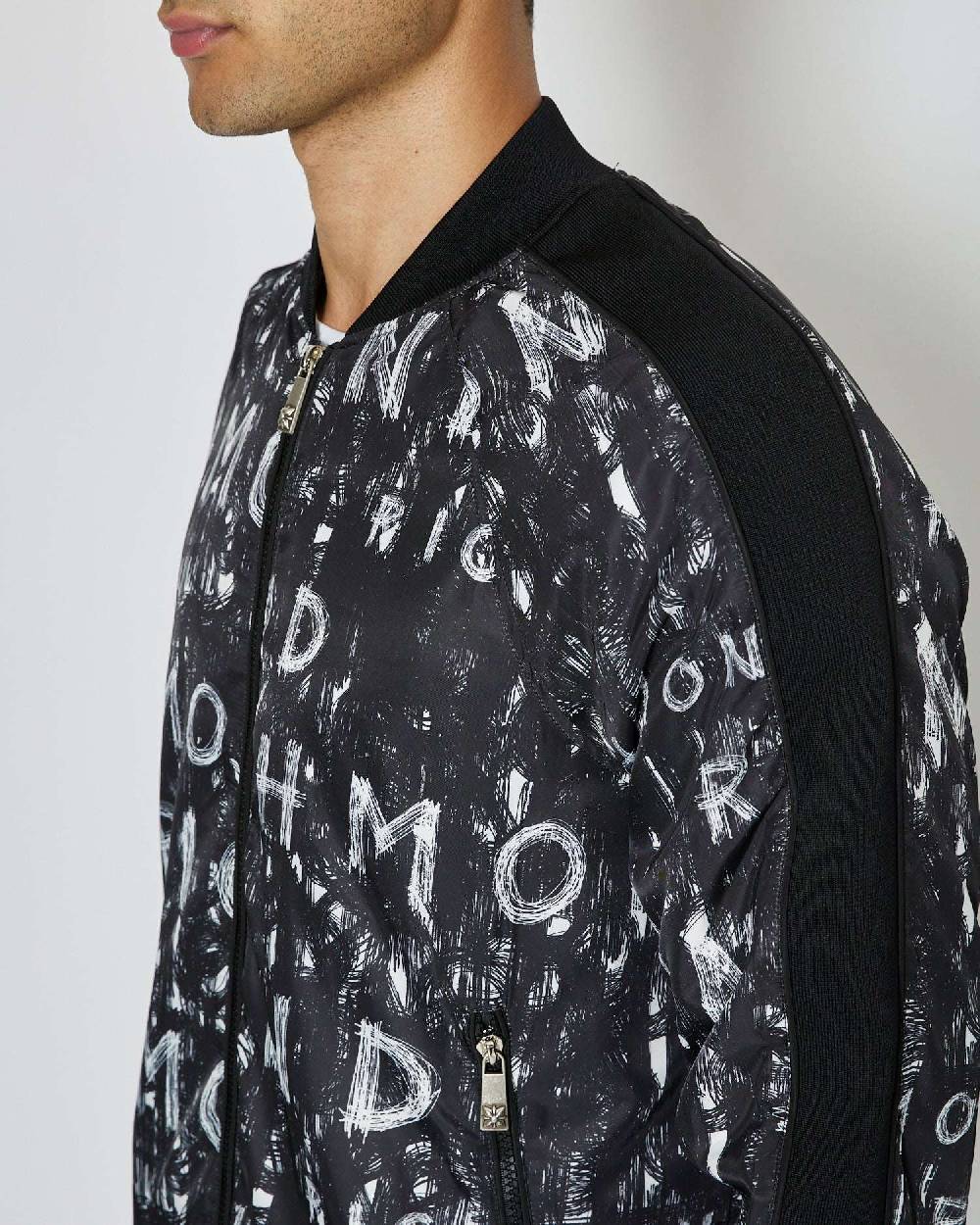 John Richmond Bomber Con Pattern Decorativo Allover
