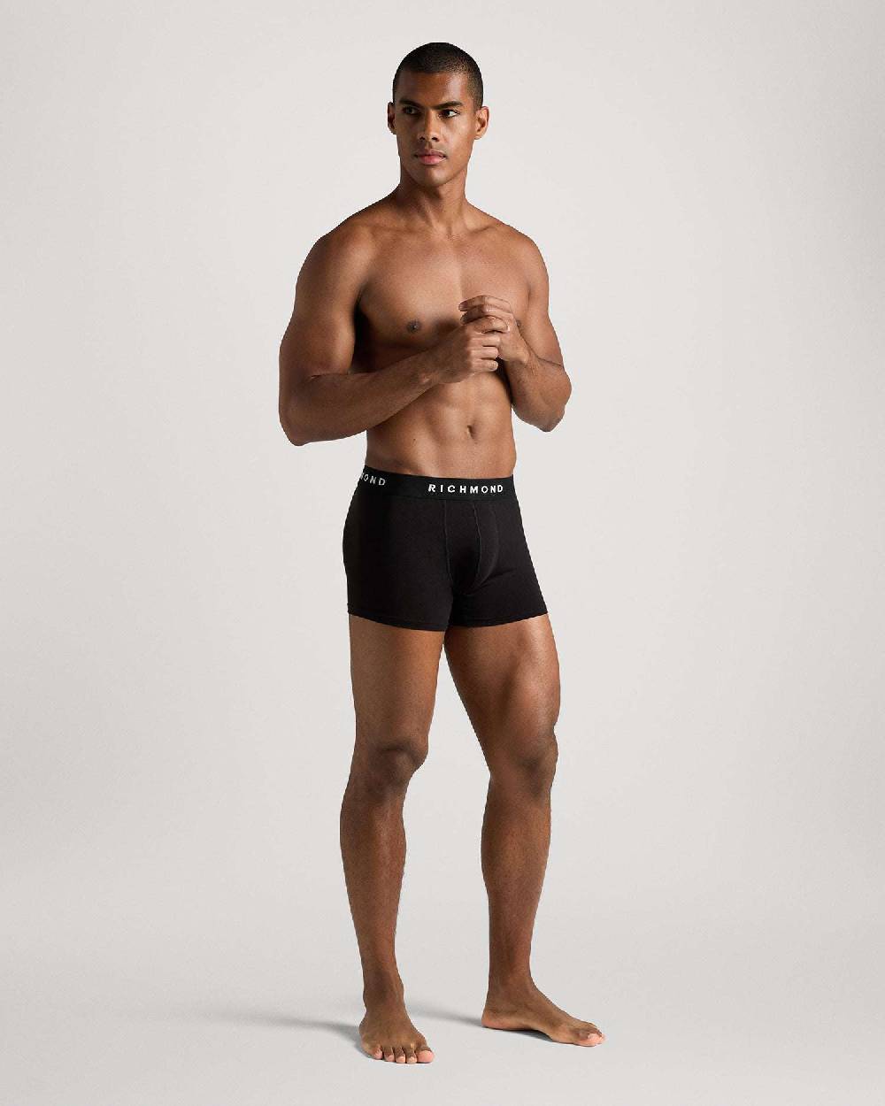 Richmondunderwear Boxer Vita Bassa In Cotone Pettinato