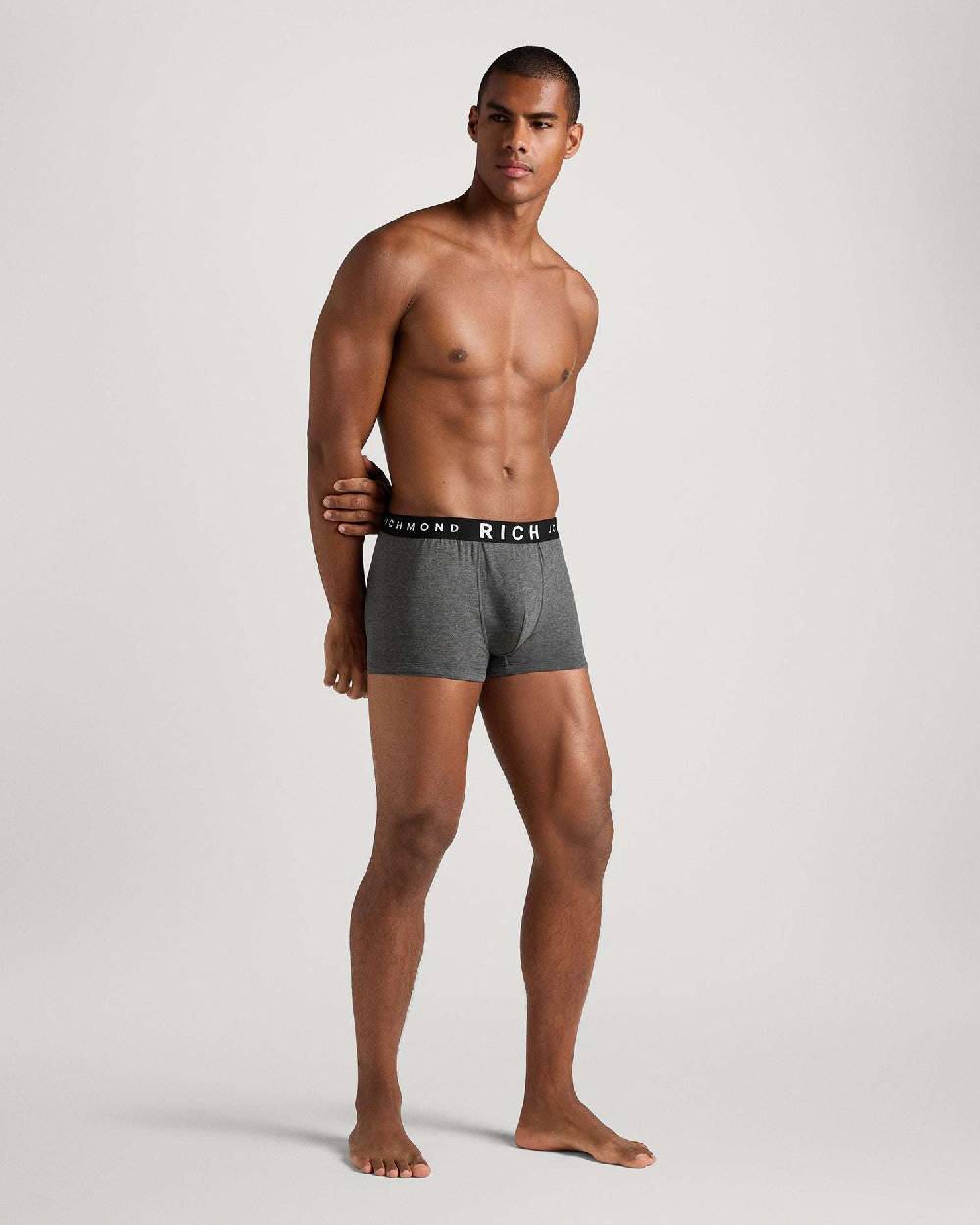 Richmondunderwear Boxer Vita Bassa In Cotone Pettinato