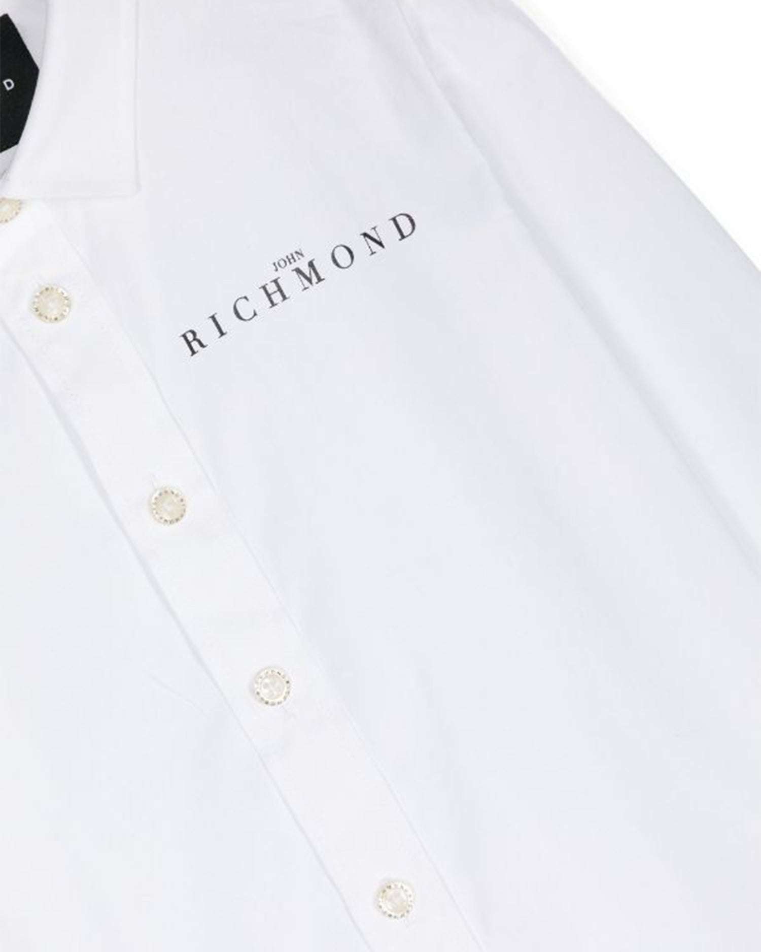 John Richmond Kids Camicia Con Logo A Contrasto Sul Davanti