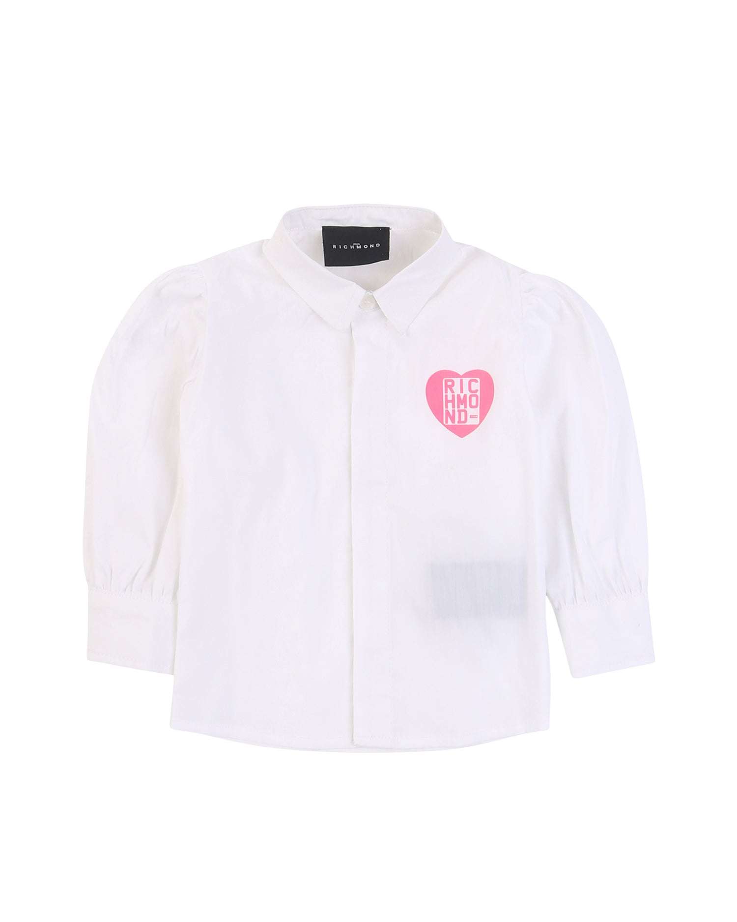 John Richmond kids Camicia con logo stampato a cuore