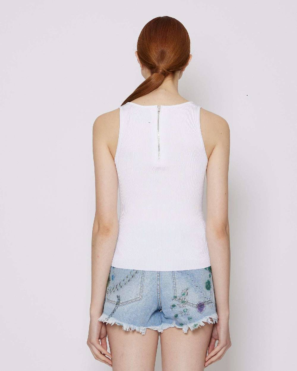 John Richmond Canotta Con Applicazione Metallica Sul Davanti