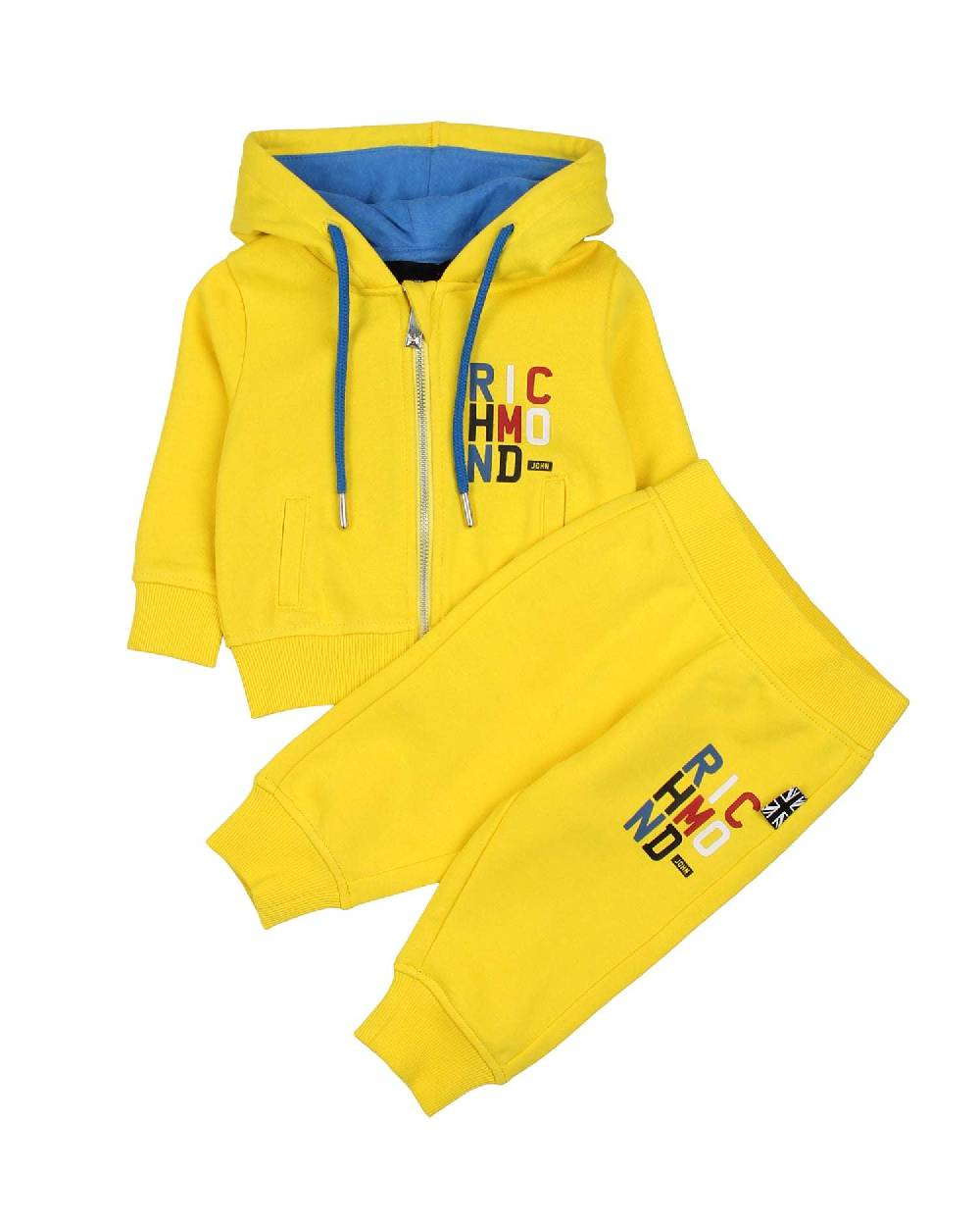 John Richmond kids Completo felpa e pantalone con logo
