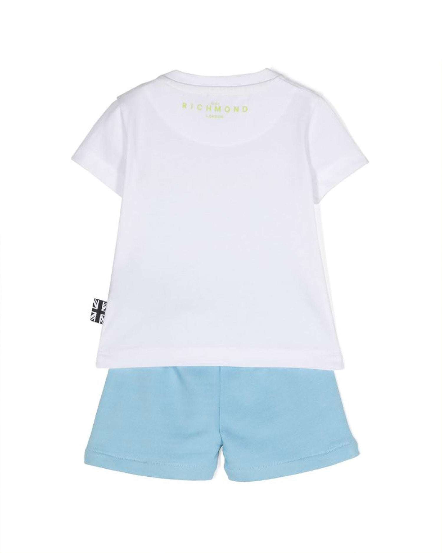 John Richmond Kids Completo T-shirt Con Logo E Bermuda