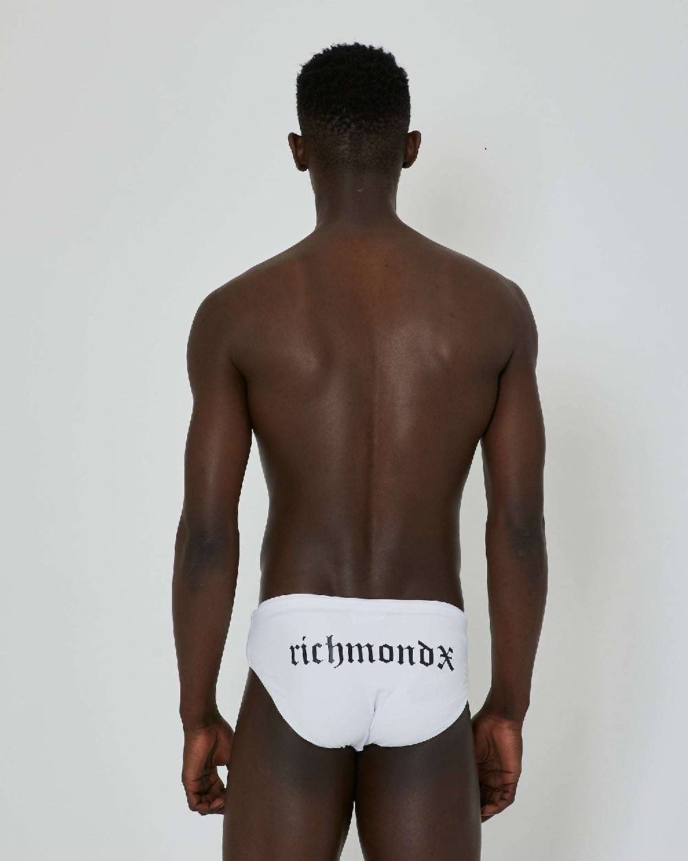 John Richmond Costume A Slip Con Logo Stampato Sul Retro