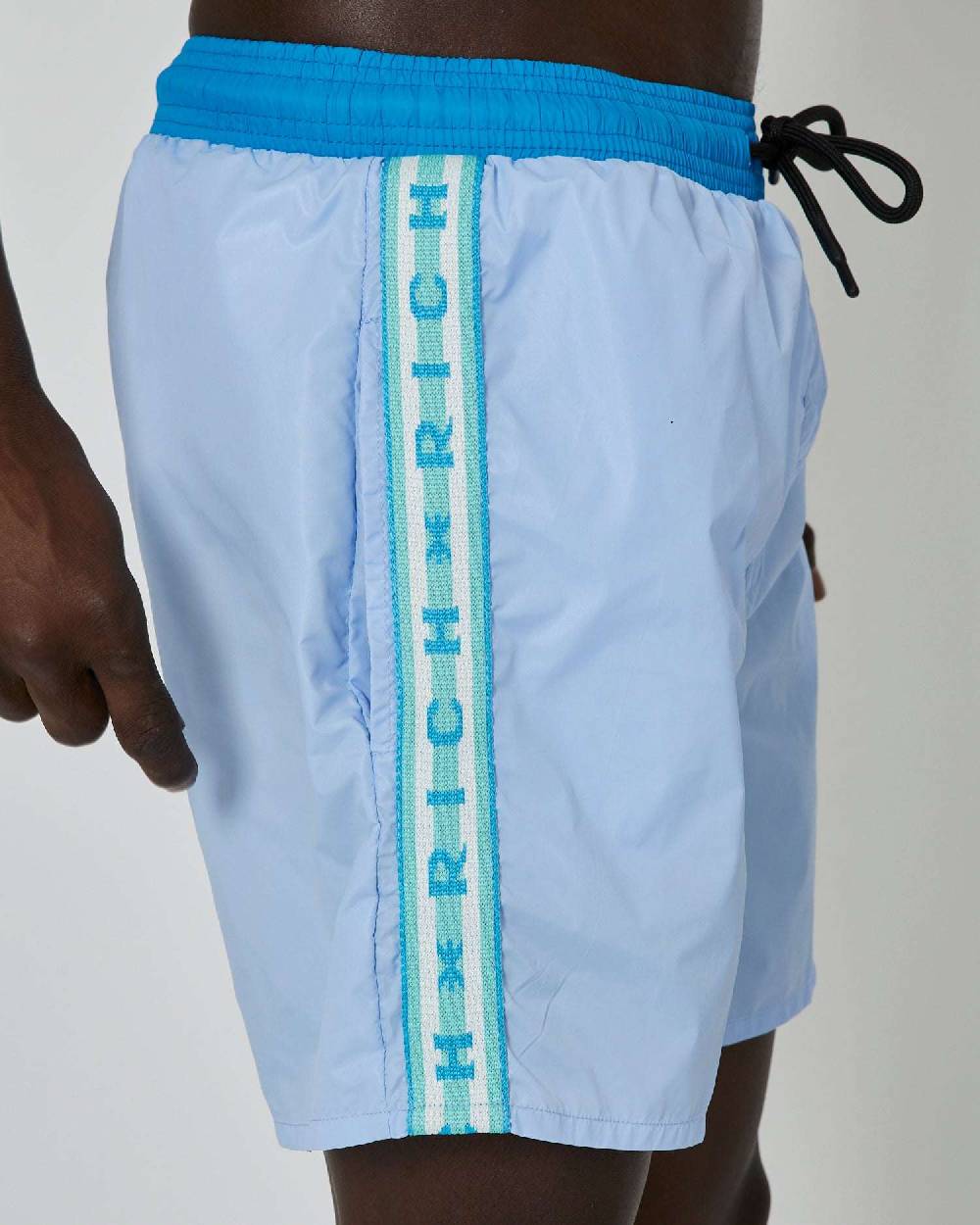 John Richmond Costume Bicolor Con Bande Laterali Logate