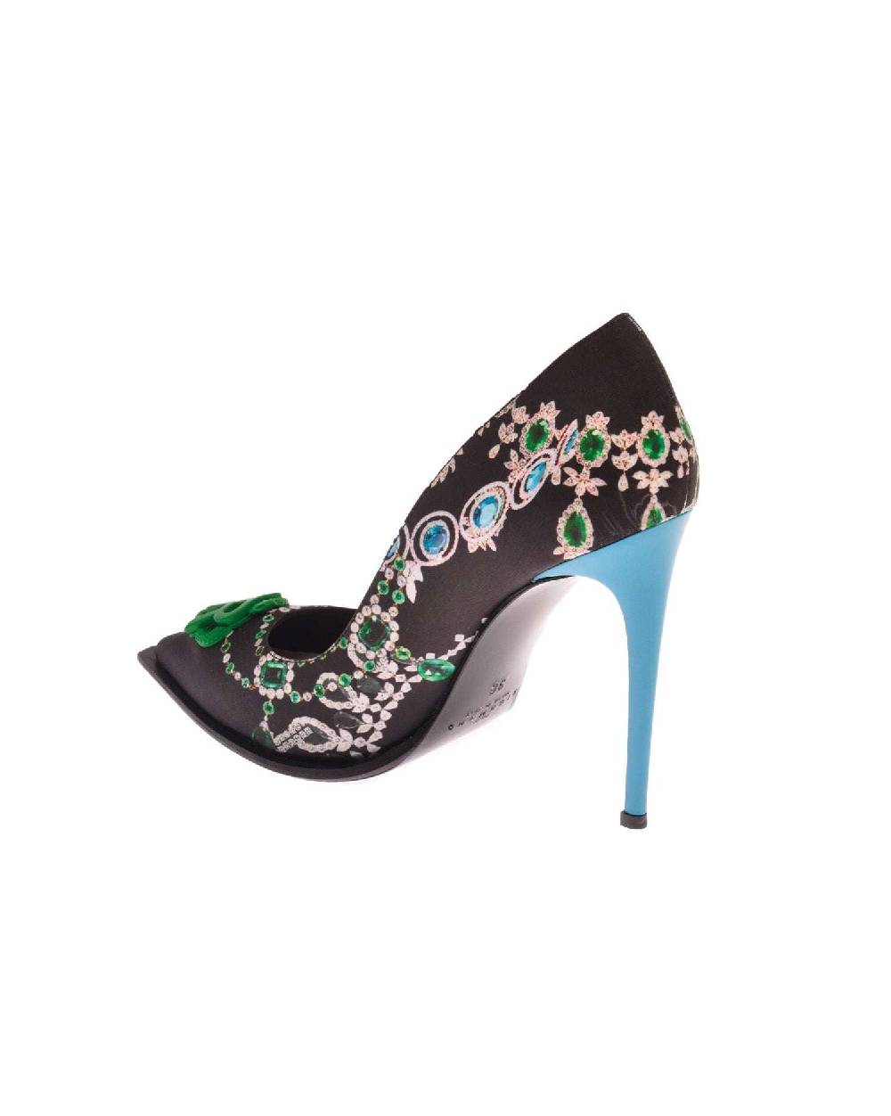 John Richmond Dècolletè Con Pattern E Logo Sul Davanti