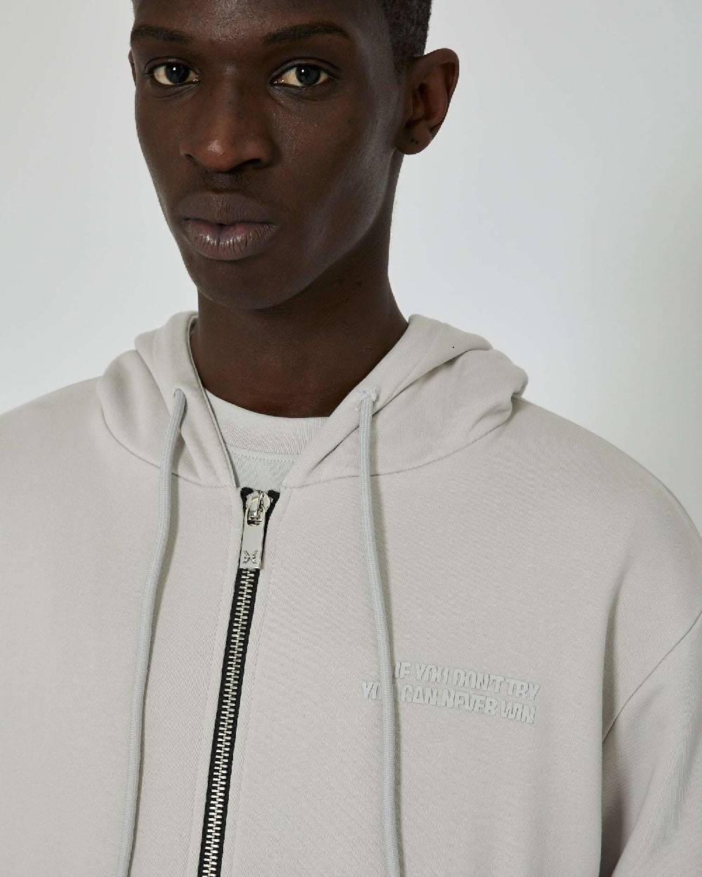 John Richmond Felpa Con Grafica Stampata Sul Davanti