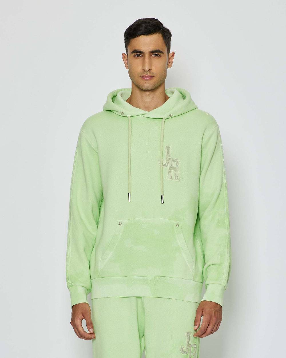 John Richmond Felpa Con Logo Sul Davanti A Contrasto