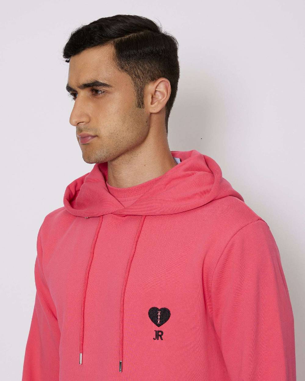 John Richmond Felpa Con Logo Sul Davanti A Contrasto