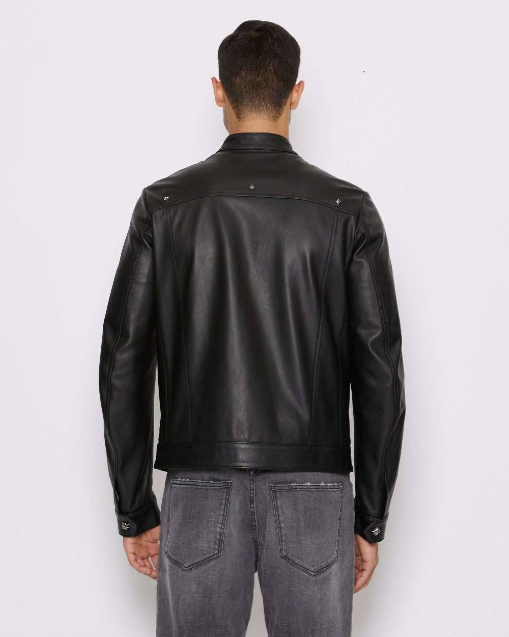 John Richmond Giacca In 100% Pelle Con Chiusura Con Zip