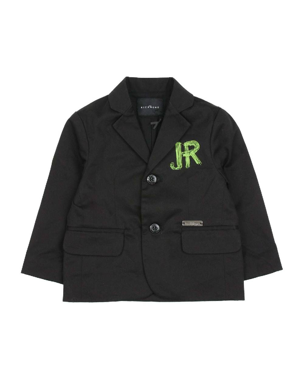 John Richmond kids Giacca monopetto con logo a contrasto