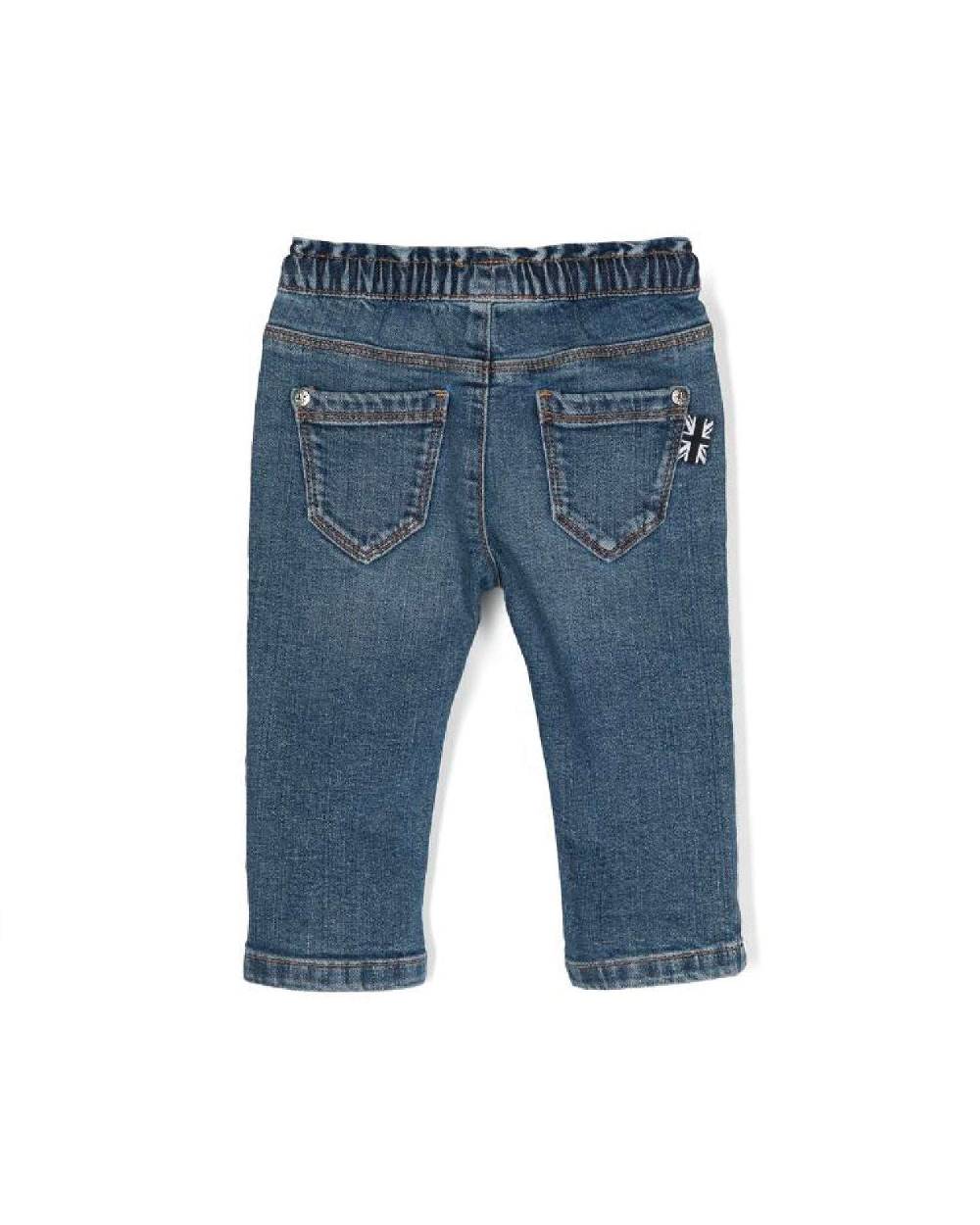 John Richmond Kids Jeans Con Logo Ricamato Sul Davanti