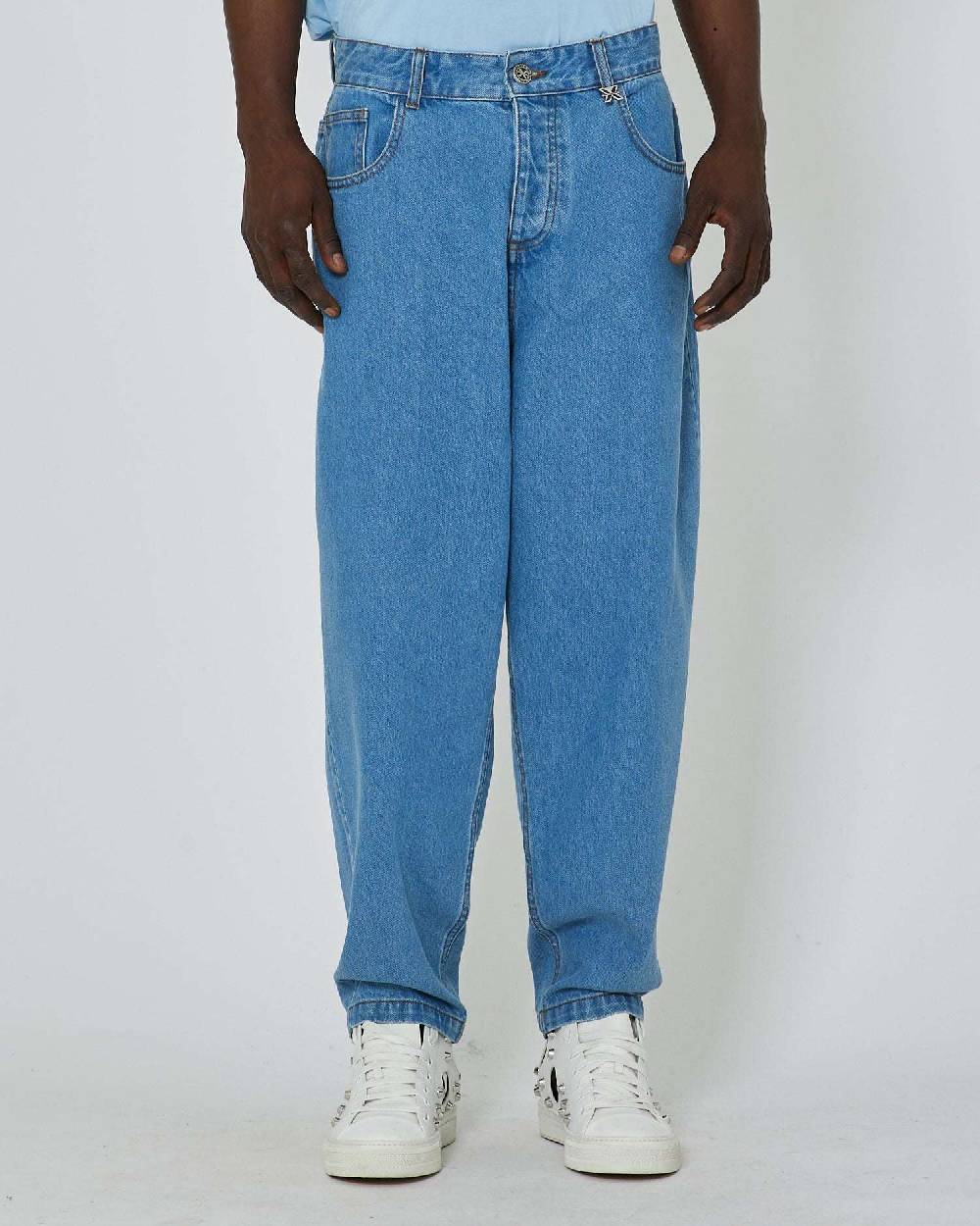 John Richmond Jeans Over Con Logo Ricamato Sul Retro