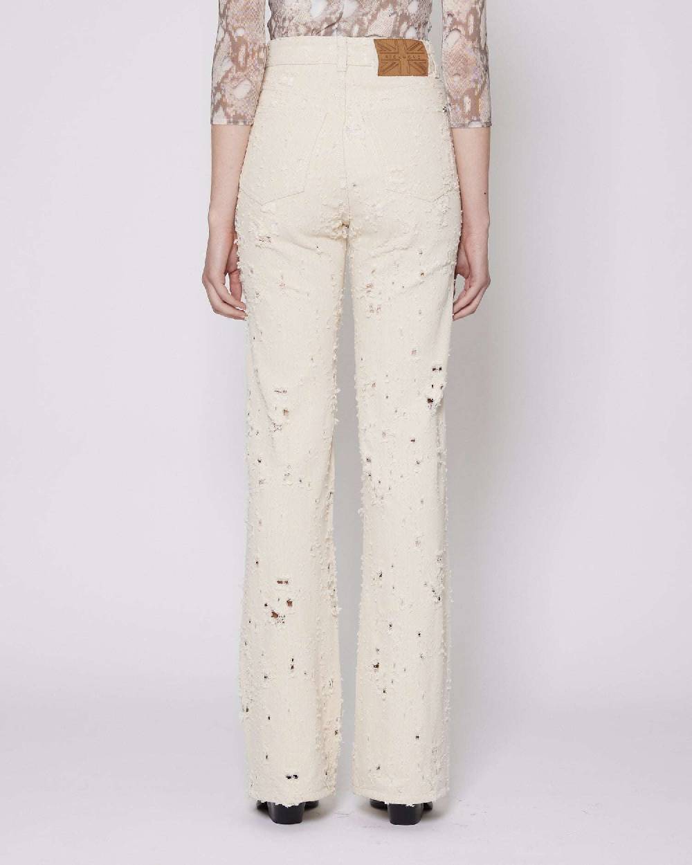 John Richmond Jeans Regular Con Ricami Tone Sur Tone